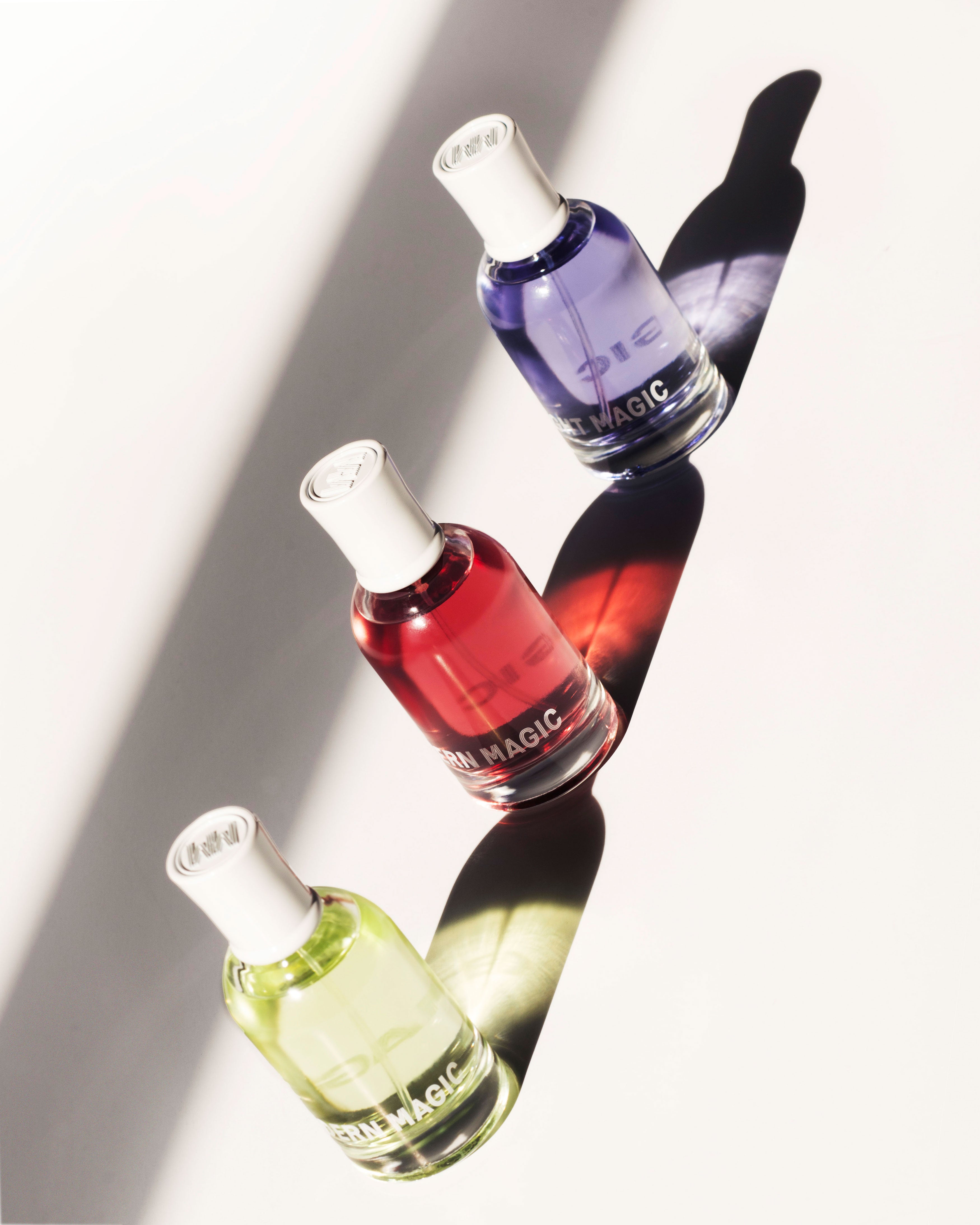 Modern Magic Melted Magic Eau de Parfum, Muse Magic Eau de Parfum, and Midnight Magic Eau de Parfum